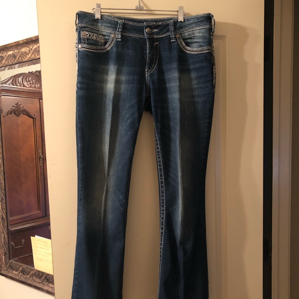 Silver jeans